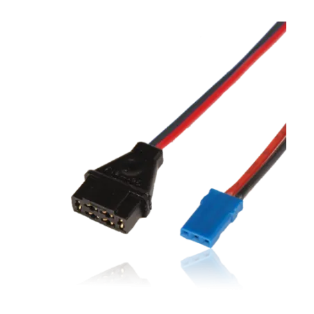 Adapter lead, MPX female / JR female, wire 0.5mm2, Silicon, lenght 25cm