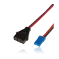 Adapter lead, MPX female / JR female, wire 0.5mm2, Silicon, lenght 25cm