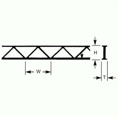 Plastruct OWTS24  Open Web Truss 33.7 x 19.1 x 300mm