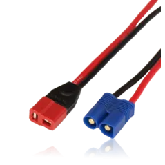 Adapter lead, Deans female / EC3 male, wire 1.5mm2, Silicon, lenght 10cm