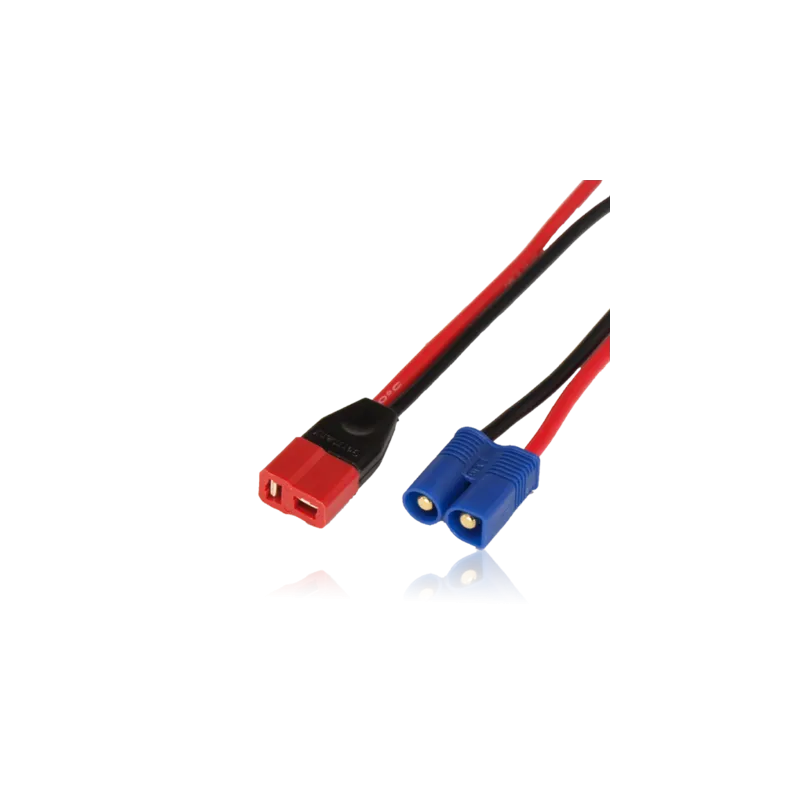 Adapter lead, Deans female / EC3 male, wire 1.5mm2, Silicon, lenght 10cm