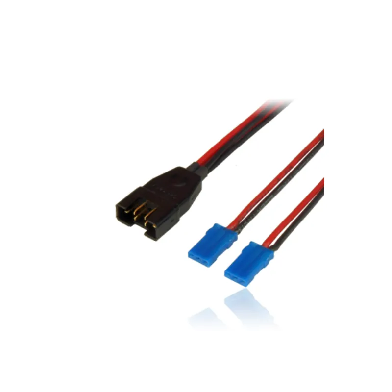 Adapter lead, MPX male / 2xJR female, wire 0.5mm2, Silicon, lenght 10cm