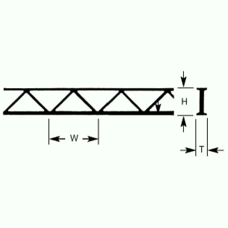Plastruct OWTS8 Open Web Truss 9.5 x 6.4 x 150mm Plastruct OWTS8 Open Web Truss 9.5 x 6.4 x 150mm