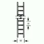 Plastruct LS2 Ladder 4.0mm x 2.0mm x 75mm Plastruct LS2 Ladder 4.0mm x 2.0mm x 75mm
