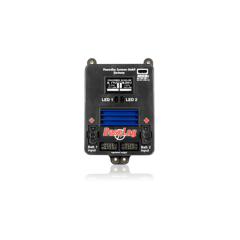 PowerBox BaseLog incl. SensorSwitch and MPX/JR patchcable