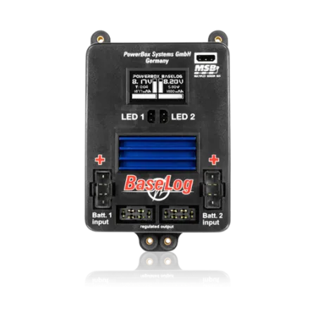 PowerBox BaseLog incl. SensorSwitch and MPX/JR patchcable