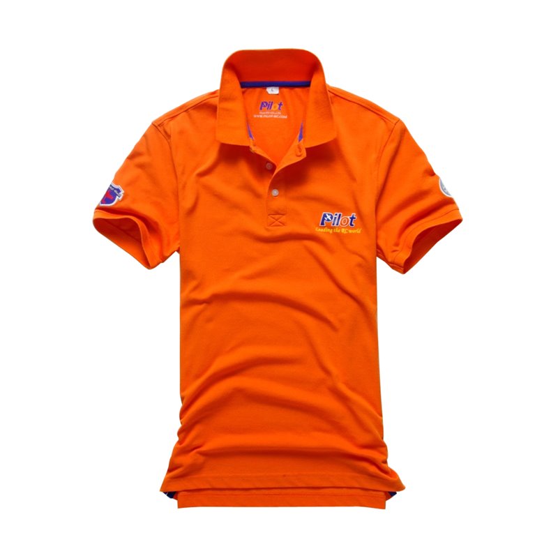 Pilot-RC Polo Shirt (L) - Orange