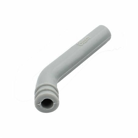 6mm Inner Dia Silicone Exhaust Deflector Exhaust Tube Grey
