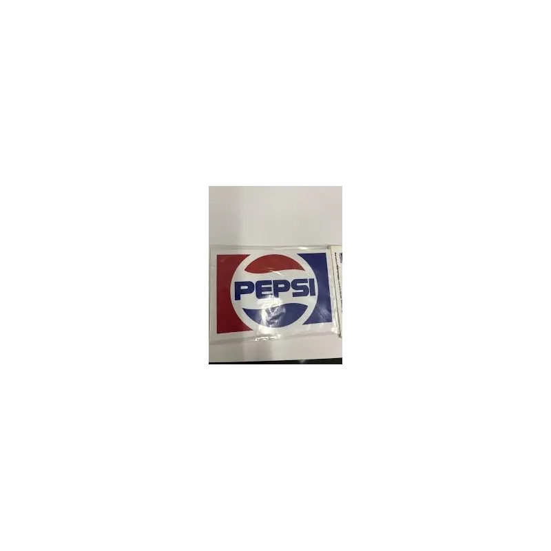 PEPSI Logos sticker on printed vinyl 92mm x 59mm 1 per sheet