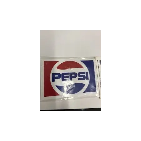 PEPSI Logos sticker on printed vinyl 92mm x 59mm 1 per sheet