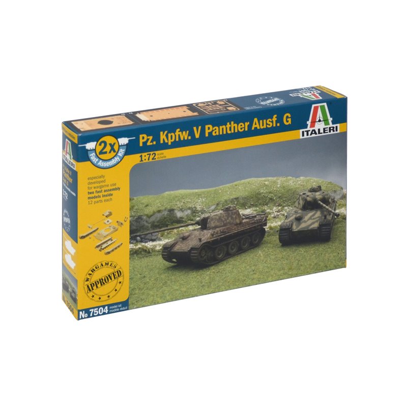 ITALERI PZKPFW.V PANTHER AUSF G    2 X FAST ASSEMBLY