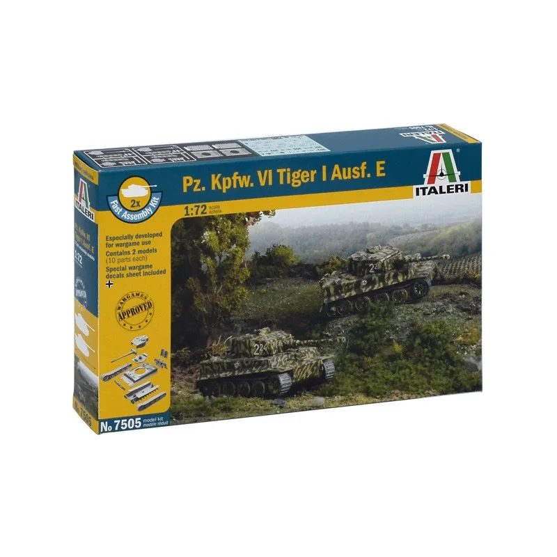 ITALERI Pz.Kpfw.VI TIGER I (2 FAST ASSEMBLY MODELS) ITALERI Pz.Kpfw.VI TIGER I (2 FAST ASSEMBLY MODELS)