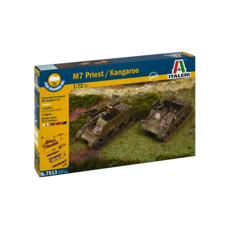 ITALERI M7 PRIEST 105MM / KANGAROO (FAST ASSEMBLEY X 2 PCS)