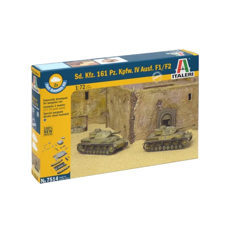 ITALERI SD.KRZ.161 PZ.KPFW.IV F1 (FAST ASSEMBLEY X 2 PCS)