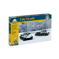 ITALERI T34/76 M42(2 FAST ASSEMBLY MODELS)