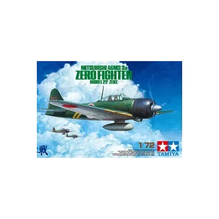 TAMIYA 1/72 MITSUBISHI A6M3 (ZEKE) - 3A ZEROFIGHTER MODEL 22
