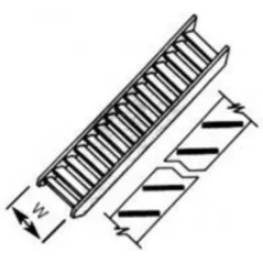 Plastruct STAS2 Stairs 5.6mm x 2.4mm x 75mm