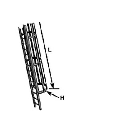 Plastruct CL4 (1) ladder and cage ho scale 1:100 90431