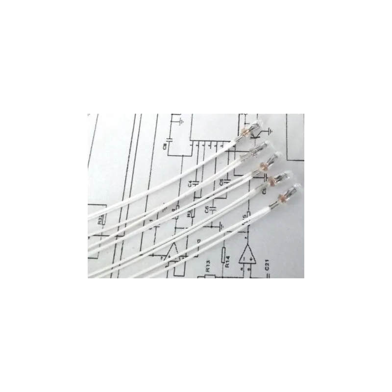 Natual Scenics 12v clear grain of wheat bulb and wire pack of 5