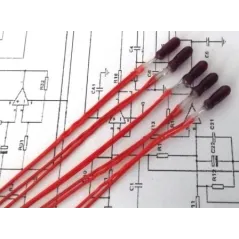 Natual Scenics 12v Red grain of wheat bulb and wire pack of 5