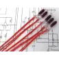Natual Scenics 12v Red grain of wheat bulb and wire pack of 5