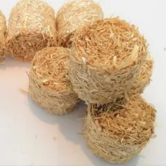 ROUND BALES STRAW FOR SCALE 1:43 NATURAL PACK OF 5