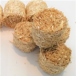 ROUND BALES STRAW FOR SCALE 1:43 NATURAL PACK OF 2