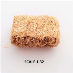 RECTANGULAR BALES HAY FOR SCALE 1:32 NATURAL PACK OF 5