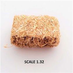 RECTANGULAR BALES HAY FOR SCALE 1:32 NATURAL PACK OF 5