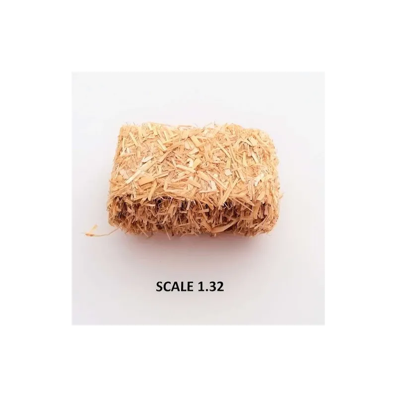 RECTANGULAR BALES HAY FOR SCALE 1:32 NATURAL PACK OF 2