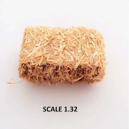 RECTANGULAR BALES HAY FOR SCALE 1:32 NATURAL PACK OF 2