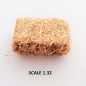 RECTANGULAR BALES HAY FOR SCALE 1:32 NATURAL PACK OF 2