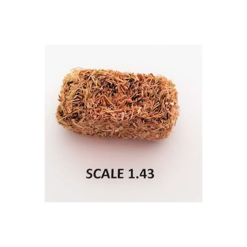 RECTANGULAR BALES HAY FOR SCALE 1:43 NATURAL PACK OF 5