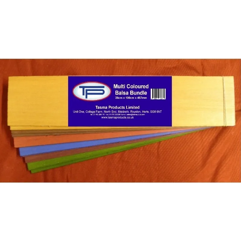 Multi Coloured Balsa Bundle