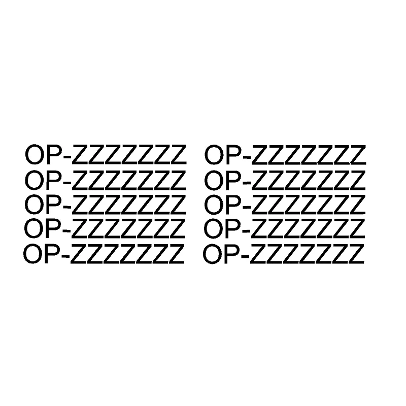 Caa Registration Number Stickers 10 pack