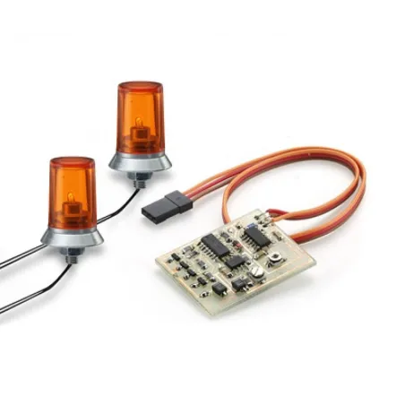CARSON 24x15mm Orange Flashing Light w/Elec.(2)