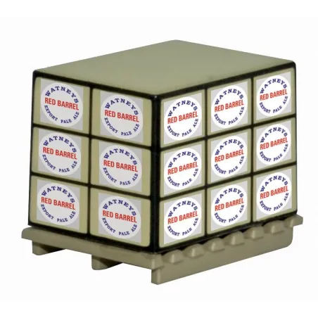 Oxford Diecast Pallet / Loads Red Barrel