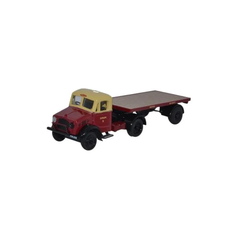 Oxford Diecast Bedford OX Flatbed Trailer British Rail 