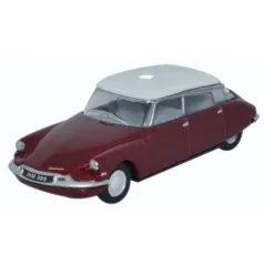 Oxford Diecast Citroen DS19 Regal Red/White