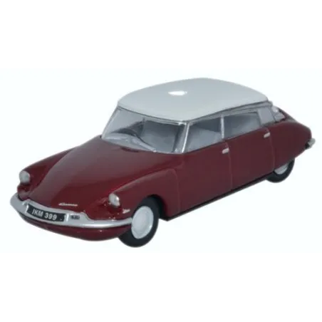 Oxford Diecast Citroen DS19 Regal Red/White