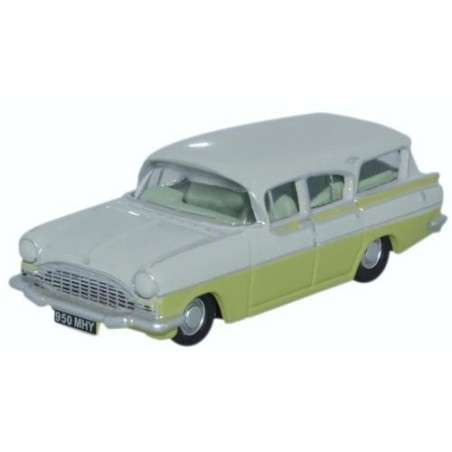Oxford Diecast Vauxhall Friary Estate Swan White/Lime Yellow 