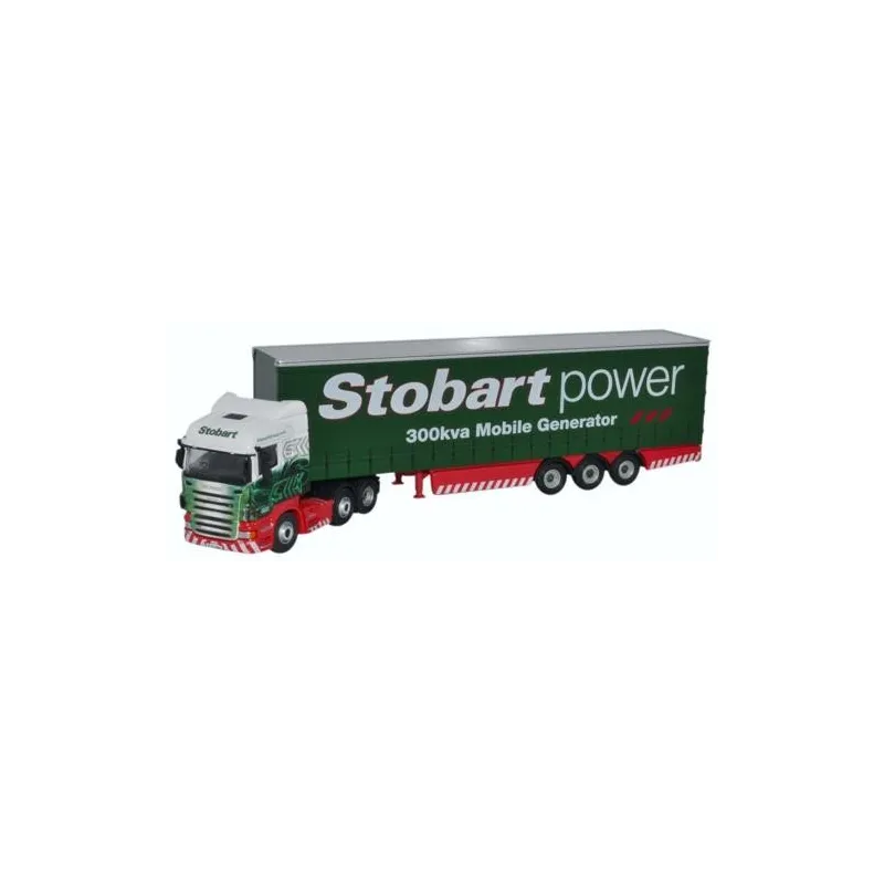 Oxford Diecast Scania Highline Curtainside Stobart Power Oxford Diecast Scania Highline Curtainside Stobart Power
