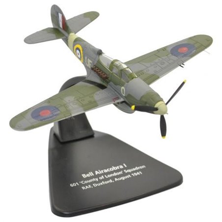 Oxford Diecast Bell Airacobra I 601 County of London Squadron RAF Duxford