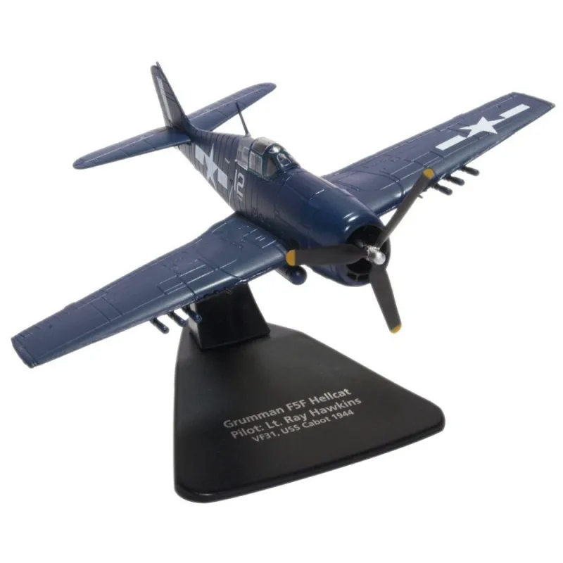 Oxford Diecast Grumman Hellcat VF31 Lt. Ray Hawkins USS Cabot 1944 Oxford Diecast Grumman Hellcat VF31 Lt. Ray Hawkins USS Cabot 1944