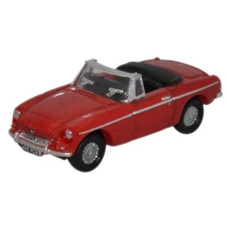 Oxford Diecast MGB Roadster Tartan Red