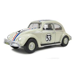 Oxford Diecast VW Beetle Pearl White (Herbie) 