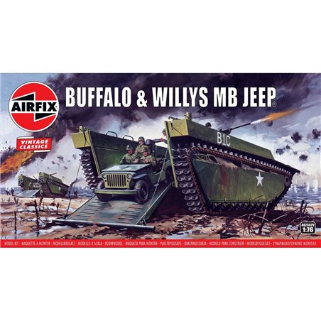 Airfix 02302V Buffalo Amphibian LVT & Jeep 1:76