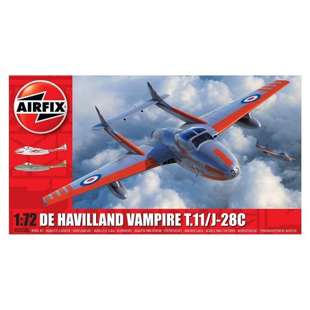 Airfix 02058A deHavilland Vampire T.11/J-28C