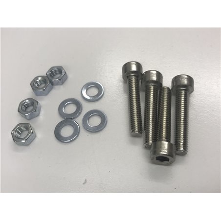 M3 X 25MM  Pan head Screws nuts and washers x 4