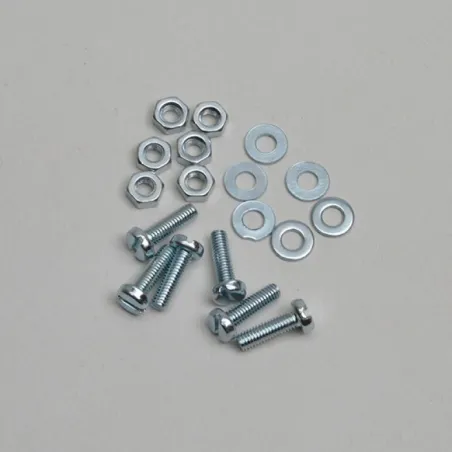 Slec Nut/Bolt/Washer - 4X25Mm (Pk6)